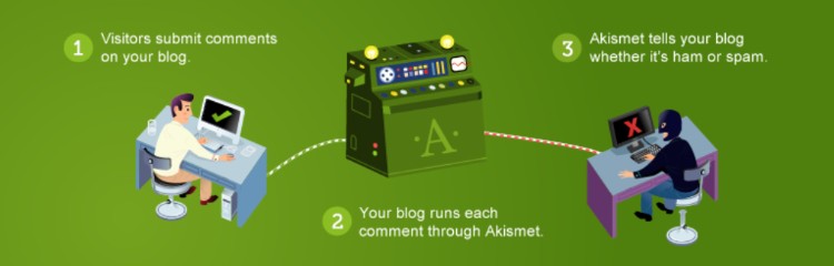 Complemento de protección contra correo no deseado de Akismet WordPress