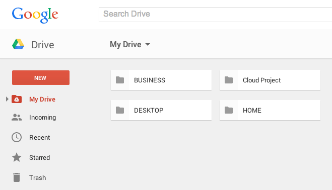 web de google drive