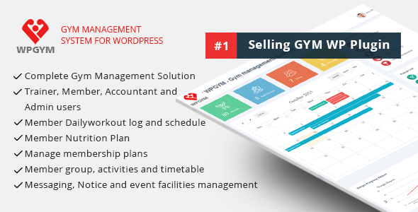 WPGYM - Sistema de gestión de gimnasios de WordPress