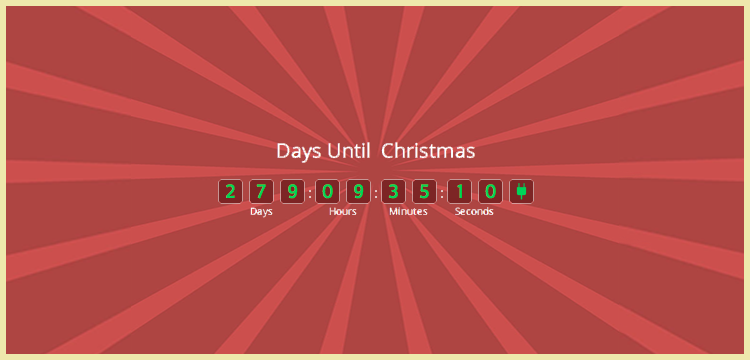 Complemento gratuito de WordPress Holiday Countdown