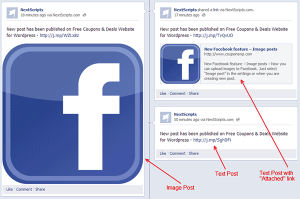 Una captura de pantalla de las opciones de visualización de Facebook.