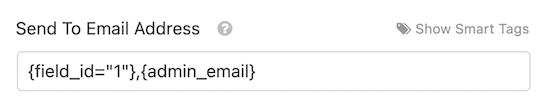 Enviar a la dirección de correo electrónico del usuario y del administrador
