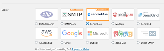 Remitentes de correo SMTP en WP Mail SMTP