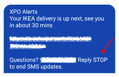 IKEA opta por no recibir notificaciones de mensajes de texto