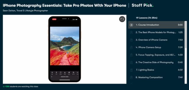 Fundamentos de fotografía de iPhone de Skillshare