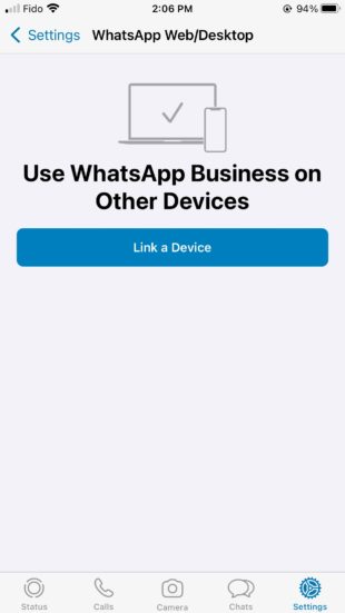 WhatsApp web / escritorio