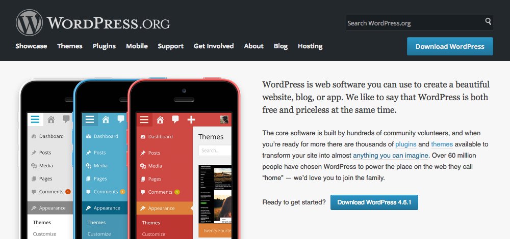 WordPress.org, WordPress autohospedado
