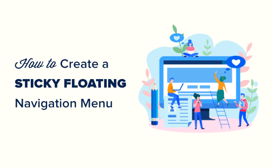 Crear un menú de navegación flotante pegajoso en WordPress