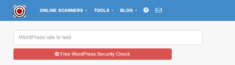Escaneo de seguridad de WordPress