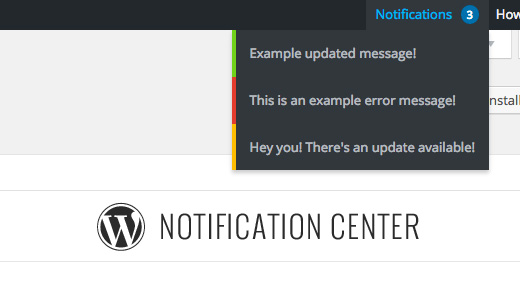 ¿WordPress necesita un centro de notificaciones Nosotros lo pensamos ¿que