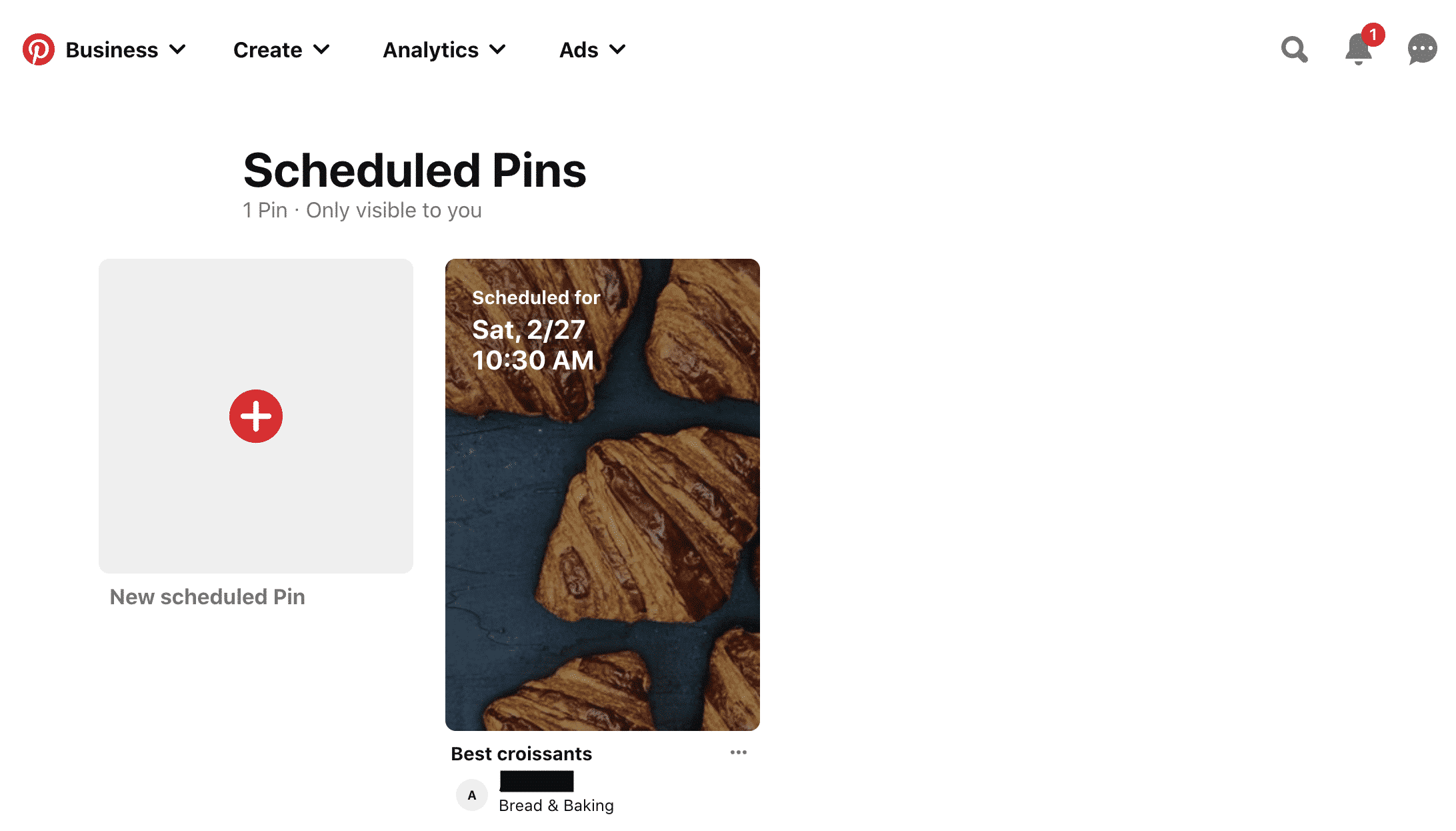 página de pines programados