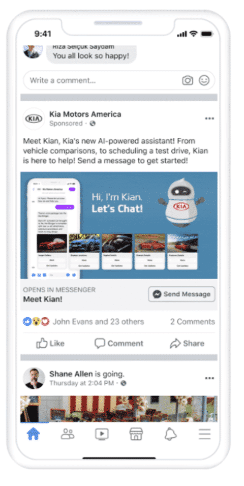 Chatbot asistente virtual de Kia Motors America