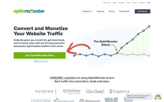 Sitio web de OptinMonster