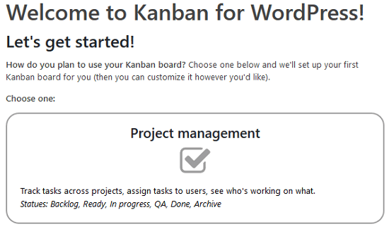 Tableros Kanban para el complemento de WordPress - Tipos de tableros Kanban