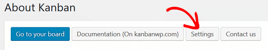 Tableros Kanban para el complemento de WordPress - Configuración