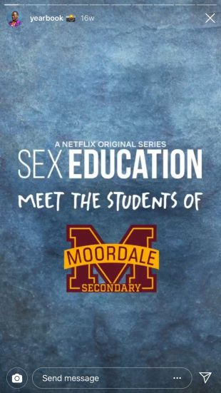 Historia de Instagram del programa de televisión de educación sexual