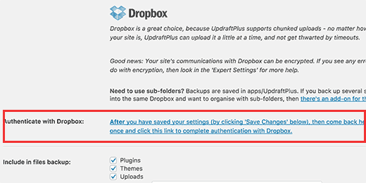 Configurar Dropbox como su servicio de almacenamiento remoto para copias de seguridad