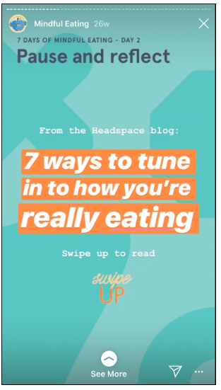 Encuesta de Headspace en Instagram, parte 3