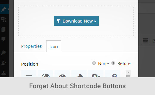 Olvídese de los botones de shortcode