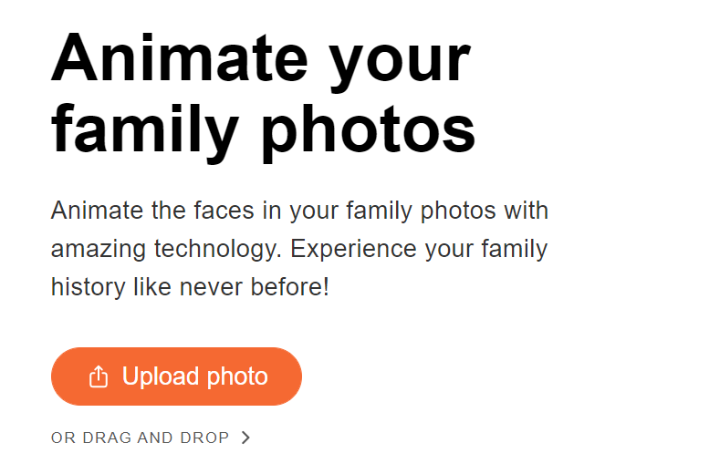 Cómo animar fotos antiguas con MyHeritage