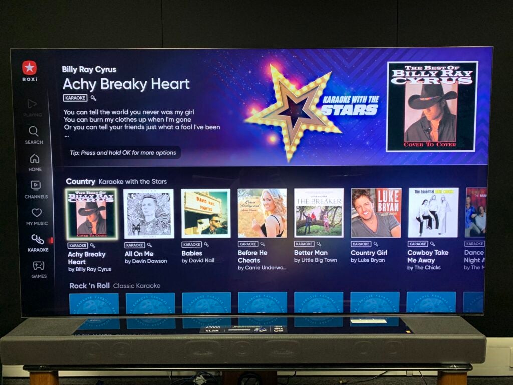 Karaoke ROXi Premium con el país de las estrellas
