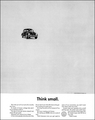 Anuncio de VW Think Small
