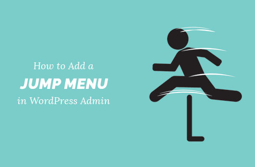 Agregar un menú de salto en el área de administración de WordPress
