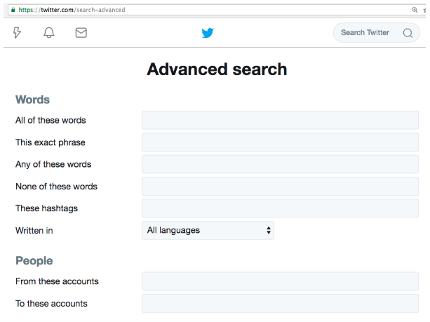 buscar tweets antiguos campos de búsqueda avanzada de twitter