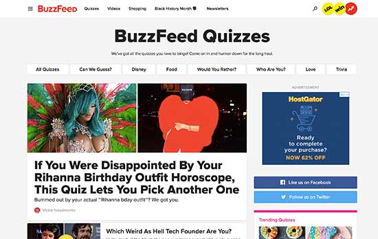 Cuestionarios de BuzzFeed