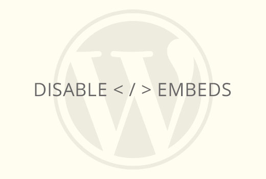 Como deshabilitar Publicar oEmbed en su sitio de WordPress