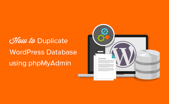 duplicar o clonar la base de datos de WordPress usando phpMyAdmin