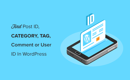 Encontrar fácilmente ID de publicación de WordPress, ID de categoría, ID de etiqueta, ID de comentario, ID de usuario