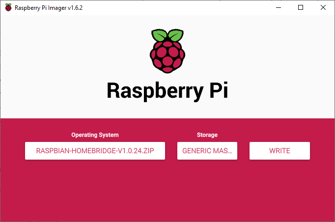 Software de imágenes Raspberry Pi