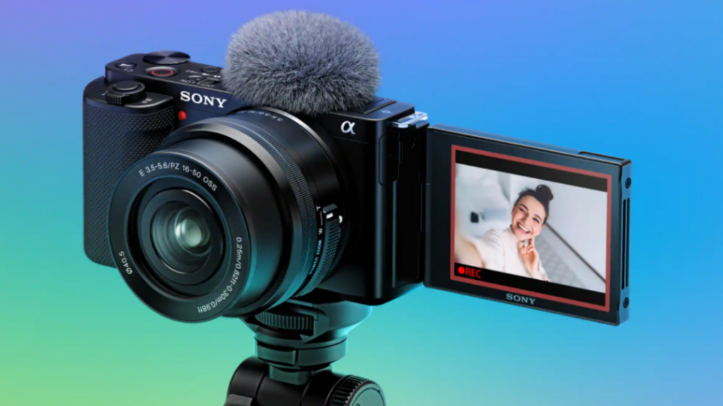 Una foto de la nueva cámara de vlogueo Sony ZV-E10