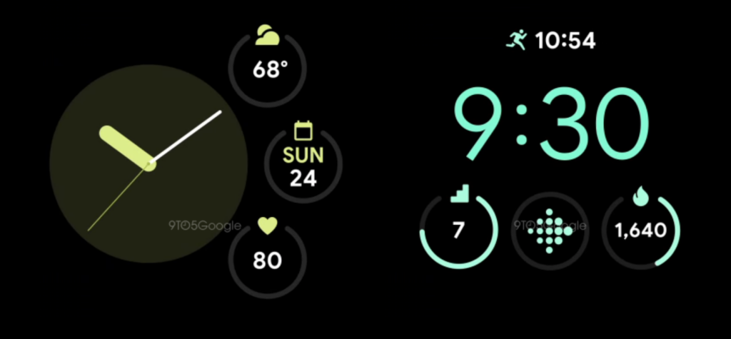 Esfera del reloj Pixel Watch
