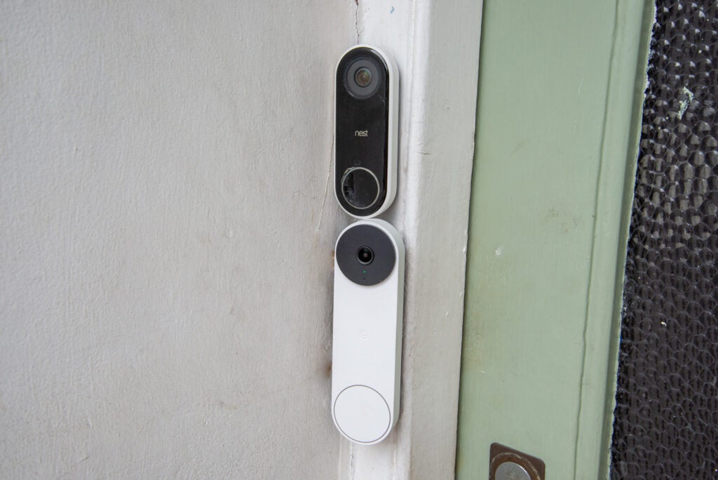 Nest Doorbell (batería) con Nest Doorbell (con cable)