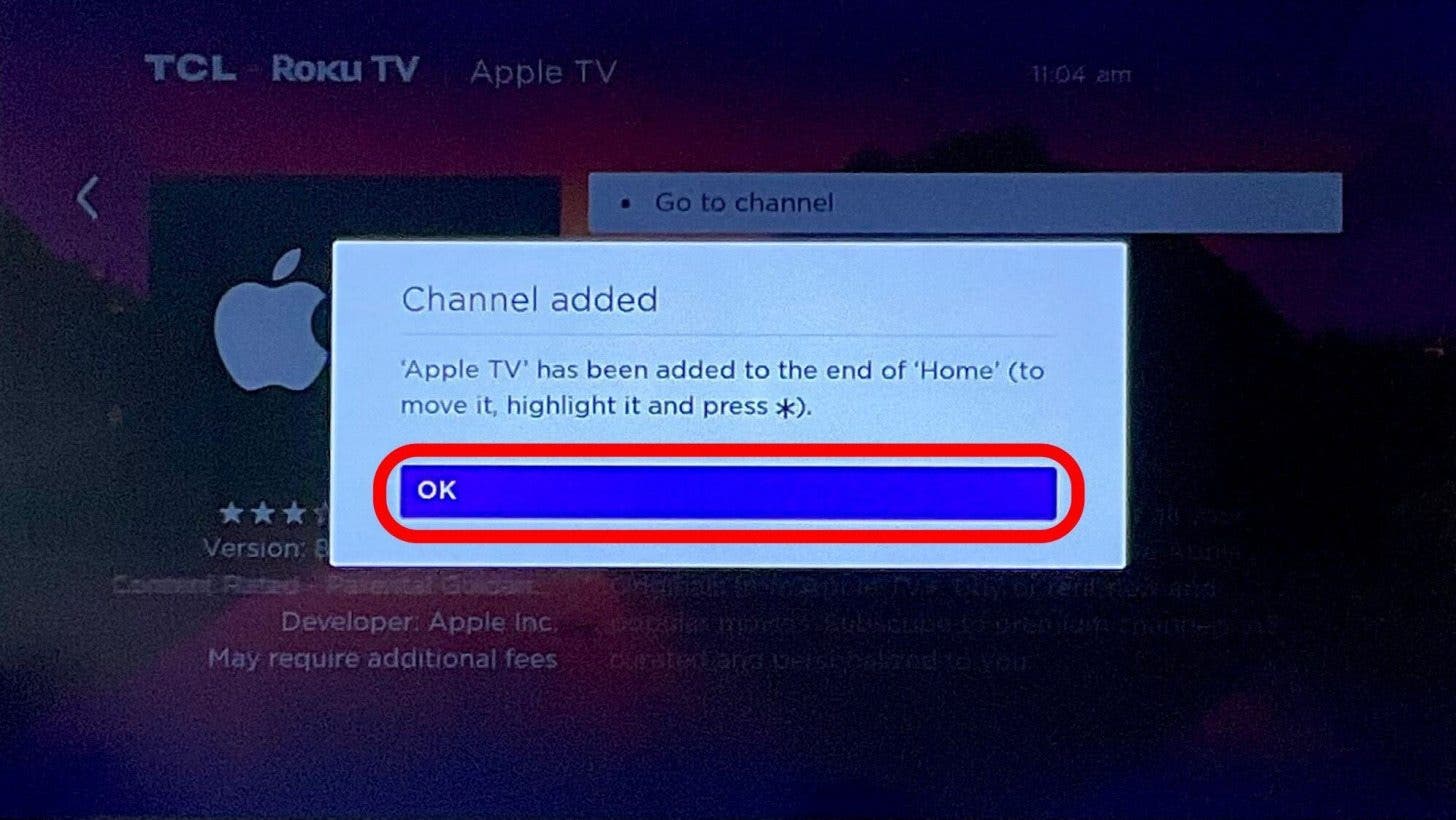Seleccione Apple TV en el resultado de la búsqueda: ¿puedo obtener apple tv en roku?
