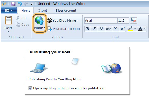 Cómo publicar publicaciones de WordPress en Windows Live Writer