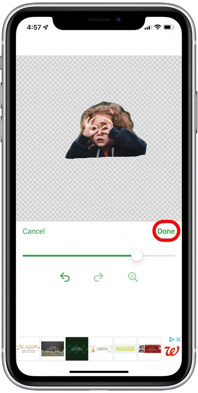 herramienta de borrador para editar emoji personalizado