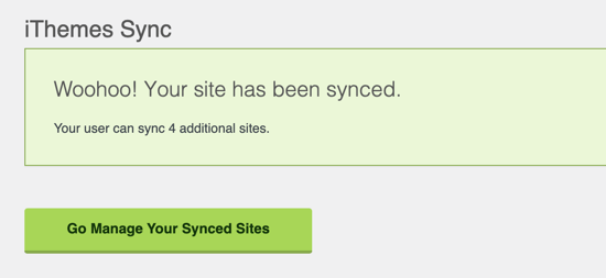 Conecte su sitio de WordPress a iThemes Sync