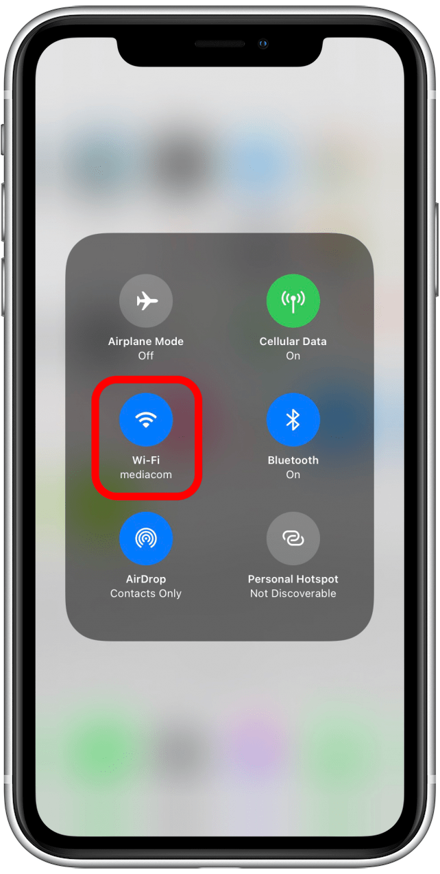 Comprobar la conexión Wi-Fi en el iPhone