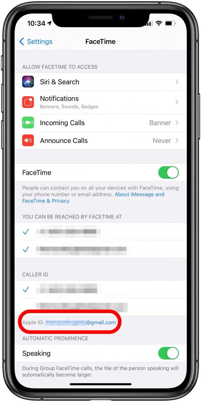Toque su ID de Apple para cerrar sesión en FaceTime
