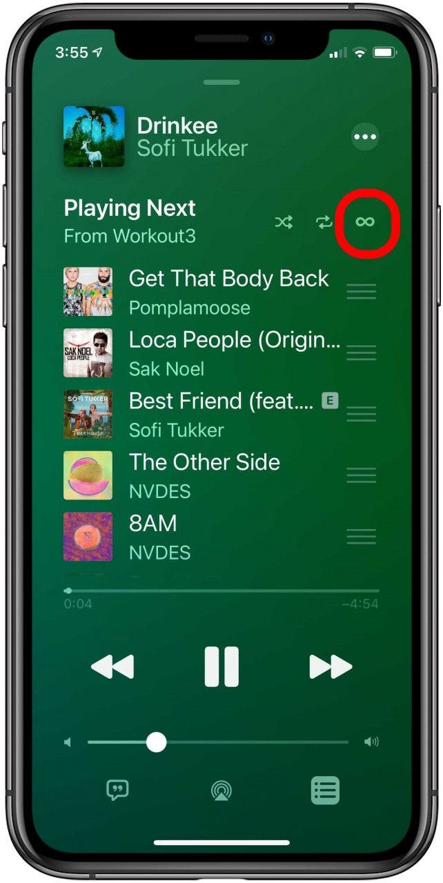 desactivar la reproducción automática de música de Apple
