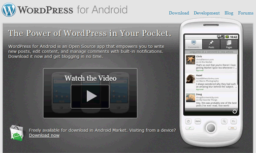 WordPress para Android