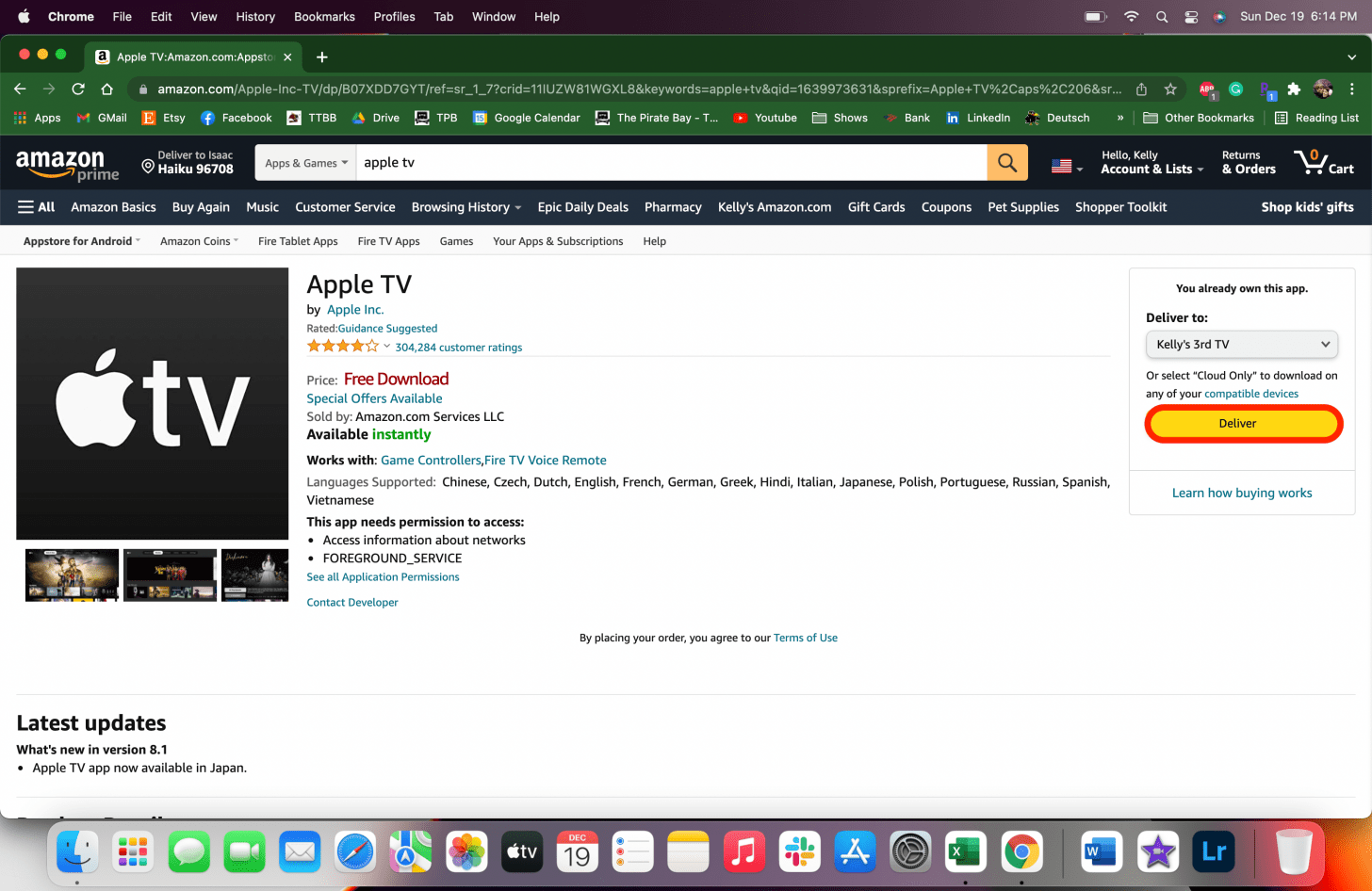 Haga clic en Obtener aplicación o Entregar: ¿puedo obtener Apple TV en Firestick? ¿Firestick tiene Apple TV?