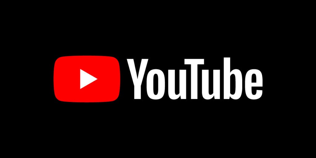 Nuevo logo de YouTube con fondo oscuro