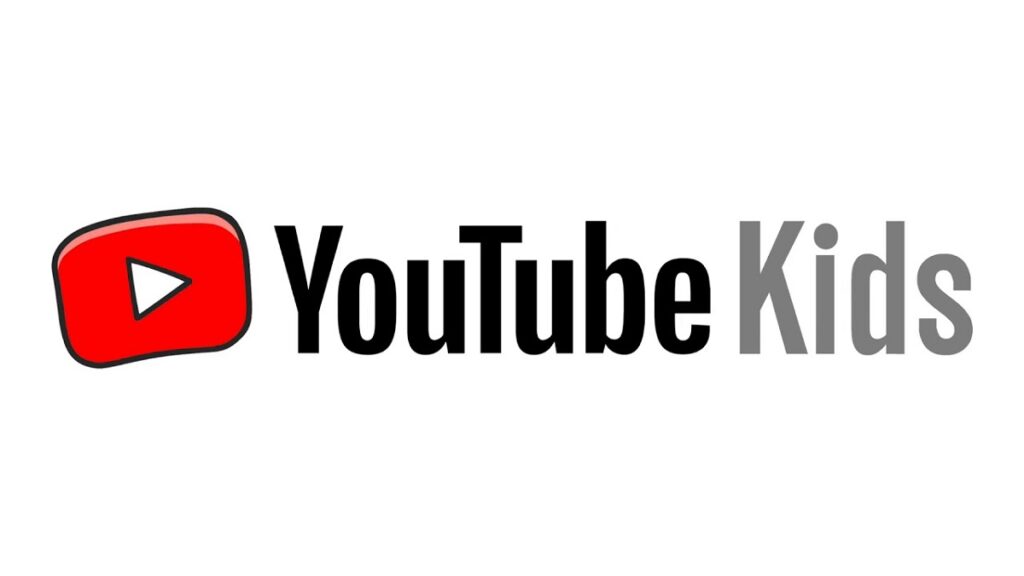 Logotipo de YouTube Kids fondo blanco