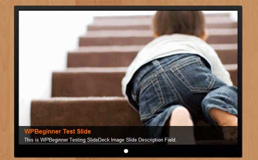 Ejemplo de tipo de diapositiva de imagen SlideDeck