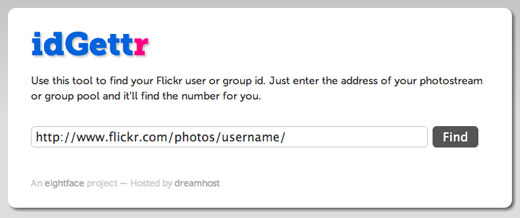 Obtenga su identificación de Flickr