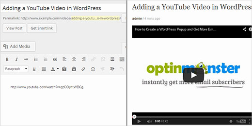 Agregar un video de YouTube en WordPress